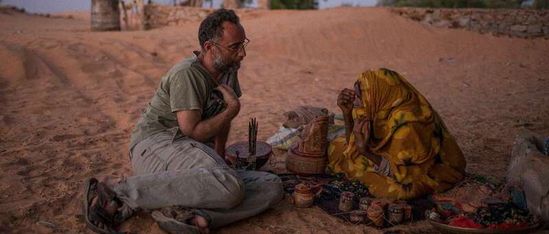 El periodista teldense en Chinguet Mauritana/Alfredo Cáliz.